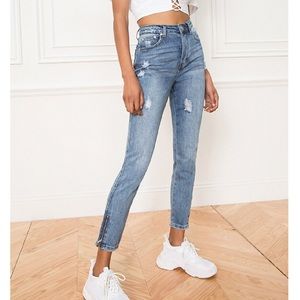 Super Down gigi distressed denim jean size 28